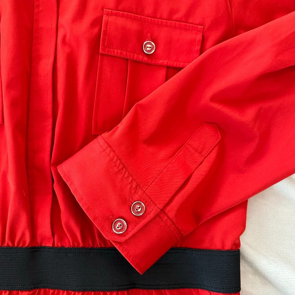 Shirt dress - red and black - New York & Company - Picture 2 of 5